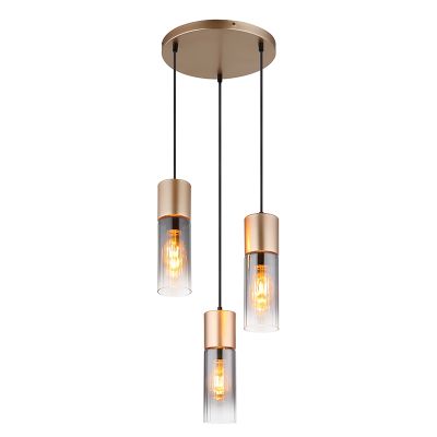 Design fém függőlámpa barna, Xena