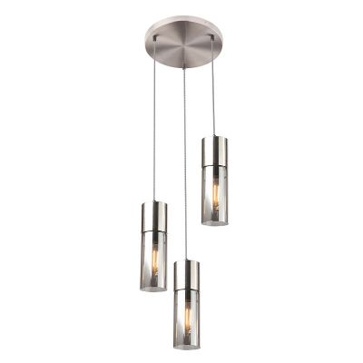 Design üveg függőlámpa nikkel, Xena