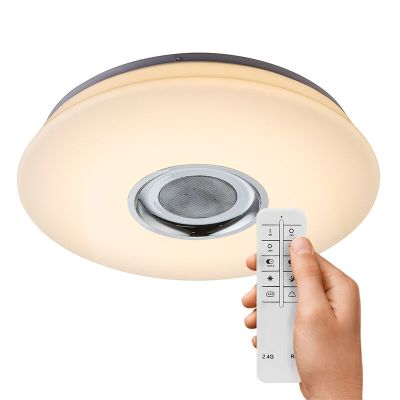 Műanyag plafon lámpa fehér, Adali, 18 W, RGBW LED, távirányítóval