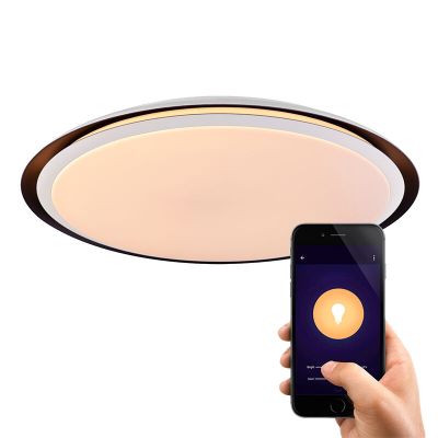Retro fém okos mennyezeti lámpa fehér, Invo, 40 W, RGBW LED