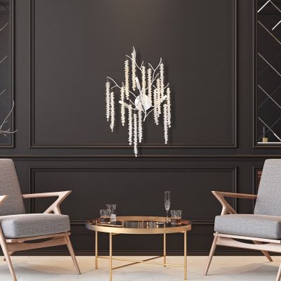 Design alumínium fali lámpa króm, Lanah