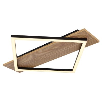 Design fém mennyezeti lámpa fekete, Beniamino, 18 W, 3000 K LED