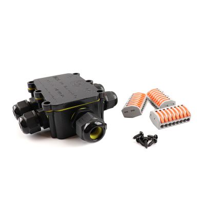 Vízálló 6 pólusú kábelcsatlakozó, Wago csatlakozóval belül, IP68