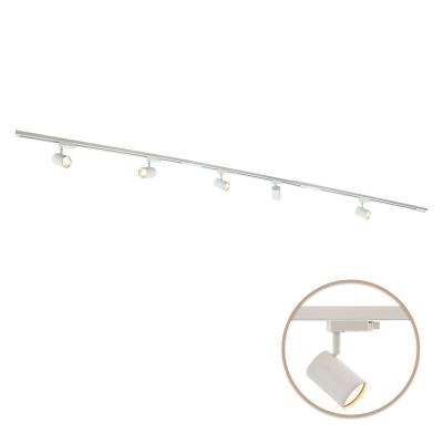 Fém 1 fázisú sínes lámpa rendszer fehér, Elena