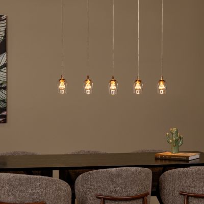 Átlátszó üveg függőlámpa, Berliane, 4 W, 2700 K LED