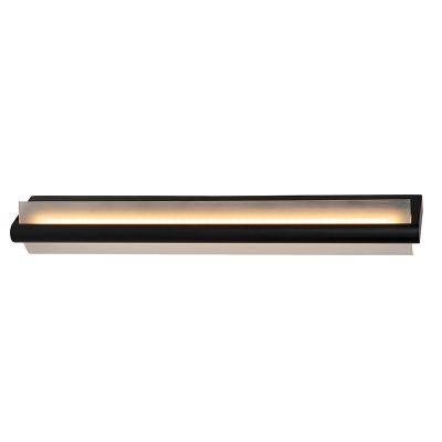 Fekete fém fürdőszoba fali lámpa, Wanda, 19 W, 3000 K LED, IP44