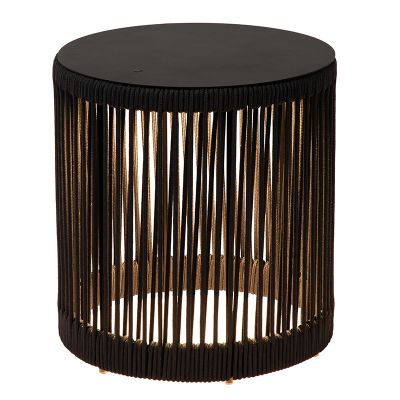 Fekete műanyag újratölthető állólámpa, Pingi, 3 W, 3000 K LED, IP44, 3 fokozatban szabályozható