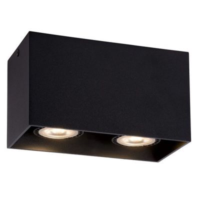 Fekete fém felületre szerelt spotlámpa, Raina