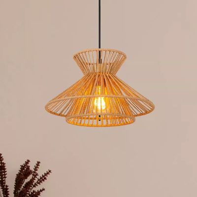 Rattan függőlámpa barna, Tasman