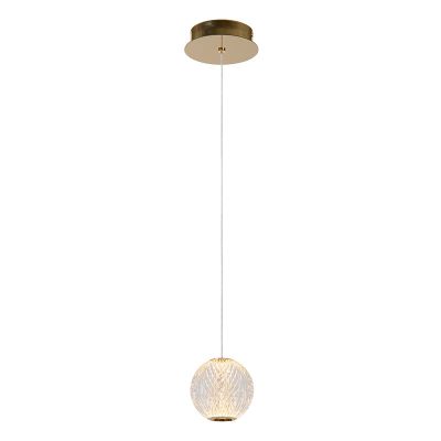 Átlátszó akril függőlámpa, Cintra, 5,7 W, 2700 K LED