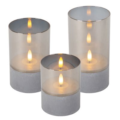 3 db elemes gyertyalámpa Velas