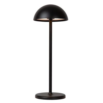 Fekete alumínium kültéri asztali lámpa, Joy, 1,5 W, 3000 K LED, IP54, kosketushimmentimellä