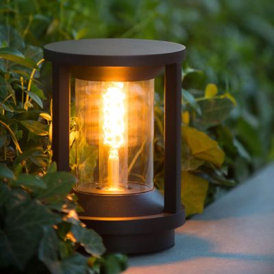 Fekete alumínium kültéri lámpa, Cadix, IP65