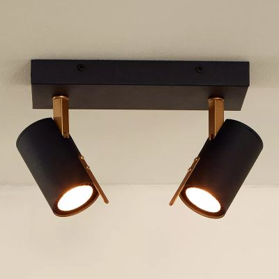 Fekete fém mennyezeti spot lámpa, Grony