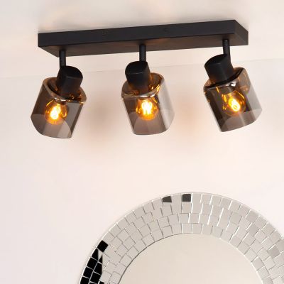 Fekete üveg mennyezeti spot lámpa, Alion