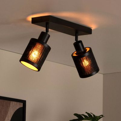 Bambusz mennyezeti lámpa fekete, Tagalog