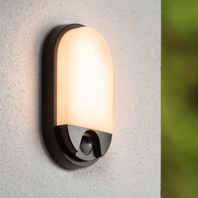 Fehér műanyag fürdőszoba fali lámpa, Hups Ir, 10 W, 3000 K LED, IP54