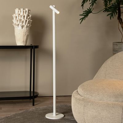 Fehér alumínium újratölthető állólámpa, Antrim, 2,2 W, 2700 K LED, IP54, kosketushimmentimellä