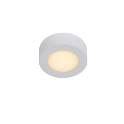 Fehér alumínium plafon lámpa, Brice, 8 W, 3000 K LED, IP44
