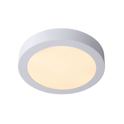 Fehér alumínium plafon lámpa, Brice, 15 W, 3000 K LED, IP44