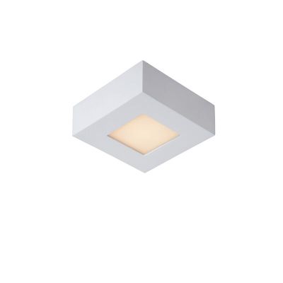 Fehér alumínium plafon lámpa, Brice, 8 W, 3000 K LED, IP44