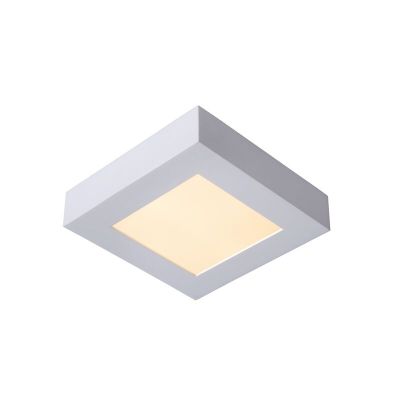Fehér alumínium plafon lámpa, Brice, 15 W, 3000 K LED, IP44