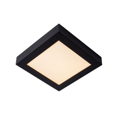 Fekete alumínium plafon lámpa, Brice, 22 W, 3000 K LED, IP44