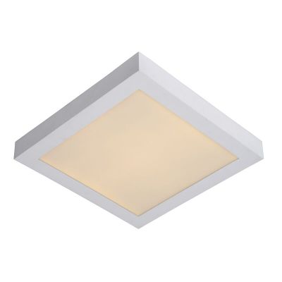 Fehér alumínium plafon lámpa, Brice, 30 W, 3000 K LED, IP44