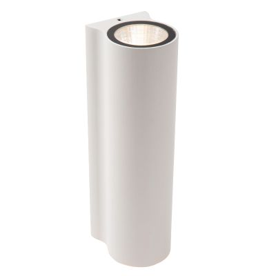 Fehér alumínium fel le fali lámpa, Akra, 6 W, 3000 K LED, IP54