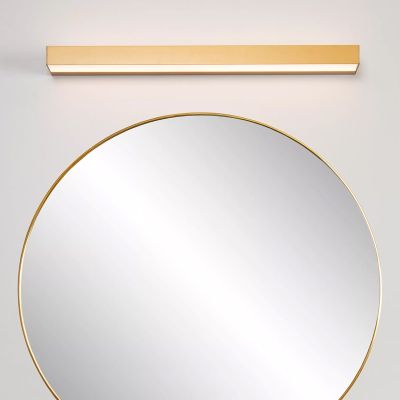 Sárgaréz fém fürdőszoba fali lámpa, Alexa, 8 W, 3000 K LED, IP44