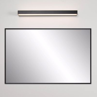 Fekete fém fürdőszoba fali lámpa, Alexa, 8 W, 3000 K LED, IP44