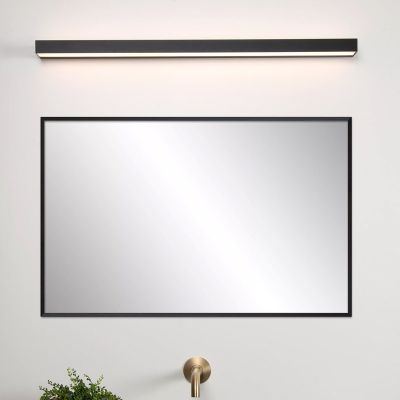 Fekete fém fürdőszoba fali lámpa, Alexa, 13 W, 3000 K LED, IP44
