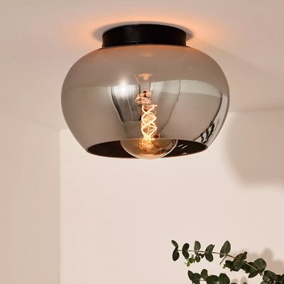 Szürke üveg plafon lámpa, Judi