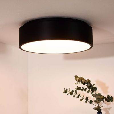 Fekete alumínium plafon lámpa, Talowe, 30 W, 3000 K LED
