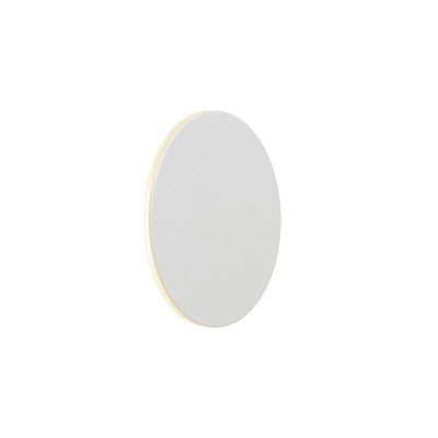 Fehér fém fali lámpa, Eklyps, 6 W, 3000 K LED