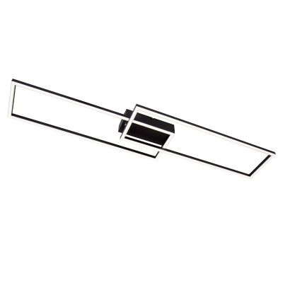 Fekete alumínium plafon lámpa, Arianne, 23 W, white switch LED