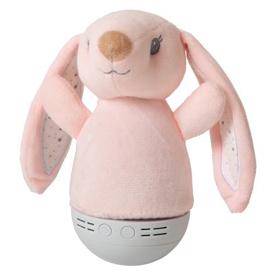 Rózsaszín műanyag gyerek asztali lámpa, Dolly, 3 W, RGB LED, kapcsolóval