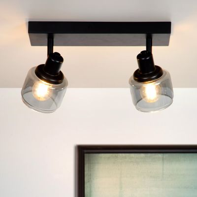 Fekete üveg mennyezeti spot lámpa, Bjorn