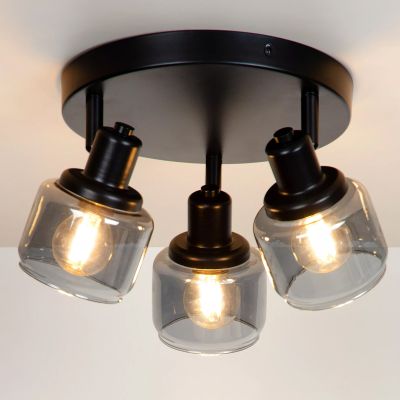 Fekete üveg mennyezeti spot lámpa, Bjorn