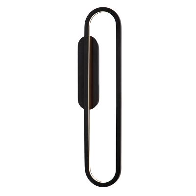 Fekete alumínium fali lámpa, Thelma, 22 W, dim to warm LED
