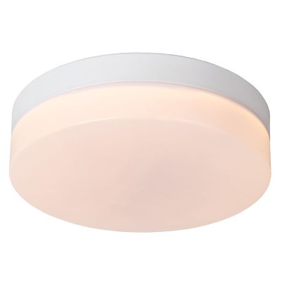 Fehér műanyag fürdőszoba mennyezeti lámpa, Biskit, 12 W, 2700 K LED, IP44