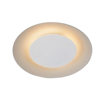 Fehér fém plafon lámpa, Foskal, 6 W, 2700 K LED