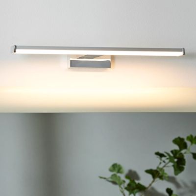 Króm alumínium fali lámpa, Onno, 8 W, 3000 K LED, IP44