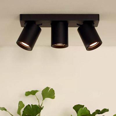 Fekete alumínium mennyezeti spot lámpa, Nigel