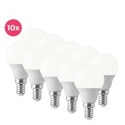 10 darabos Lasco E14 LED gömbizzó, meleg fehér, 3 W