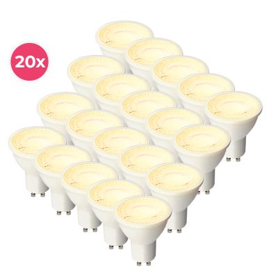 20 darabos fehér GU10 LED spotlámpa Antonie, 3W, 2700K