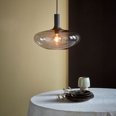 Fekete üveg függőlámpa, Alton