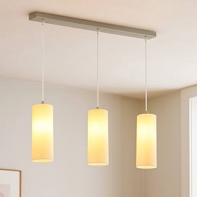 Üveg függőlámpa króm, Hatice