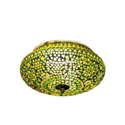 Keleti plafon lámpa zöld, Mimoun