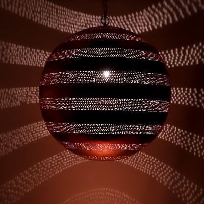 Filigrán függőlámpa réz, Nimra